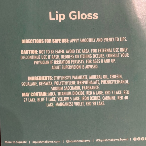 BRAND NEW SEALED SQUISHMALLOWS Cam Lip Gloss Vanilla Flavored LIP GLOSS - Picture 4 of 6